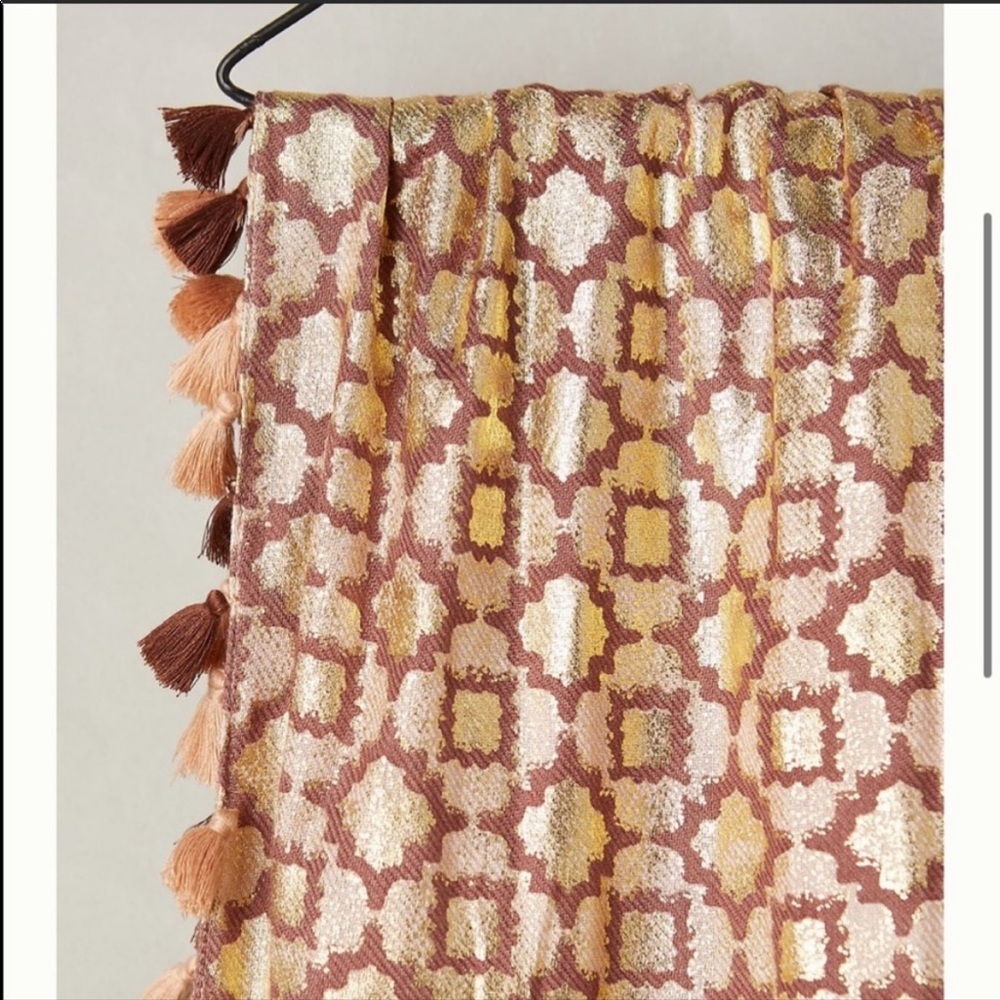 NWT Anthropologie Gold Peach Giza Infinity Scarf - Picture 2 of 13